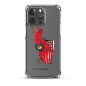 The Tractor Mugs Store iPhone 15 Pro Max Massey 760 Combine Harvester | Clear Case for iPhone® Quality Farmers Merch
