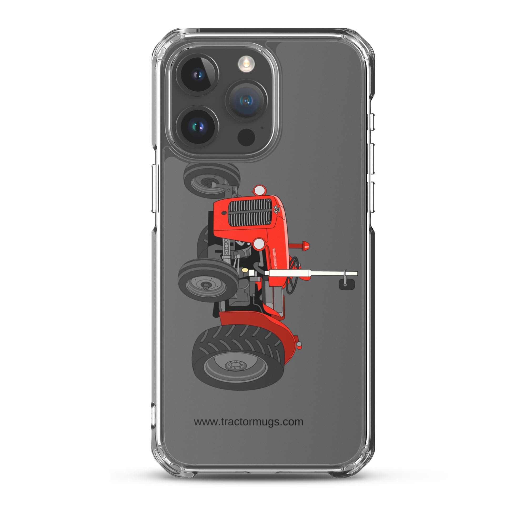 The Tractor Mugs Store iPhone 15 Pro Max Massey Ferguson 35X | Clear Case for iPhone® Quality Farmers Merch