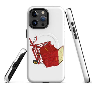 The Tractor Mugs Store iPhone 15 Pro Max Taarup tipvogn T3 Trailer | MagSafe® tough case for iPhone® Quality Farmers Merch