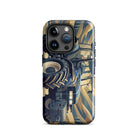 The Tractor Mugs Store iPhone 15 Pro New Holland TM 155  | Art Deco Tough Case for iPhone® Quality Farmers Merch