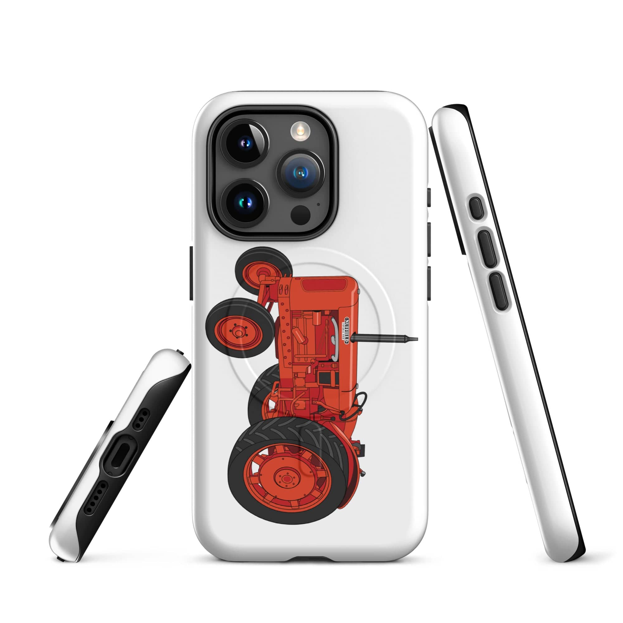 The Tractor Mugs Store iPhone 15 Pro Nuffield Universal 4 | MagSafe® tough case for iPhone® Quality Farmers Merch