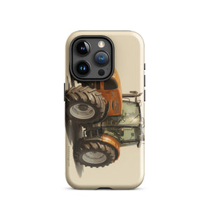 The Tractor Mugs Store iPhone 15 Pro Renault ares 696 rz Oil Painting | Tough Case for iPhone® Quality Farmers Merch