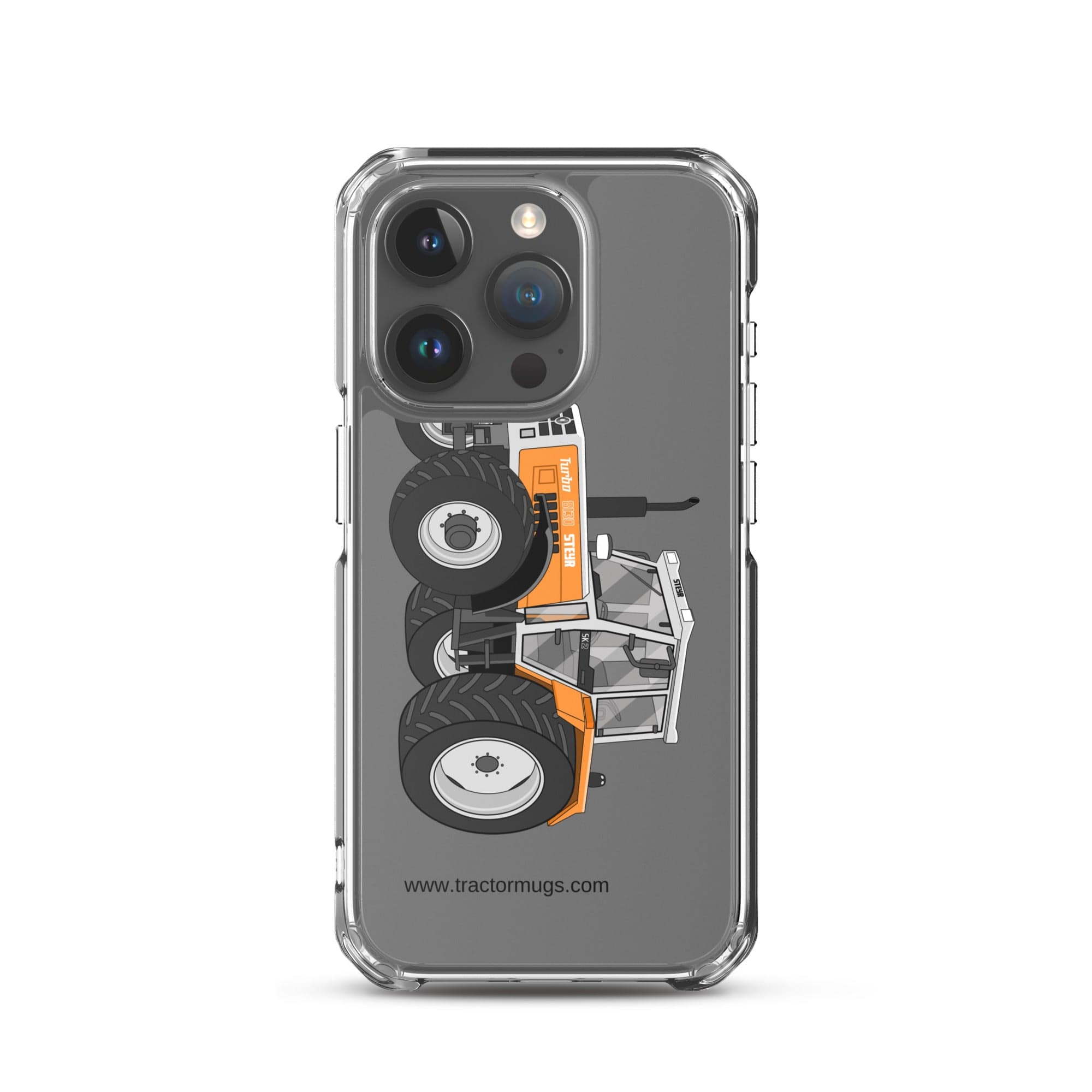 The Tractor Mugs Store iPhone 15 Pro Steyr SK 8130 Kommunal | Clear Case for iPhone® Quality Farmers Merch