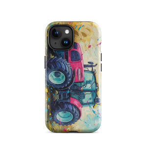 The Tractor Mugs Store iPhone 15 Renault ares 696 rz Splash Art | Tough Case for iPhone® Quality Farmers Merch