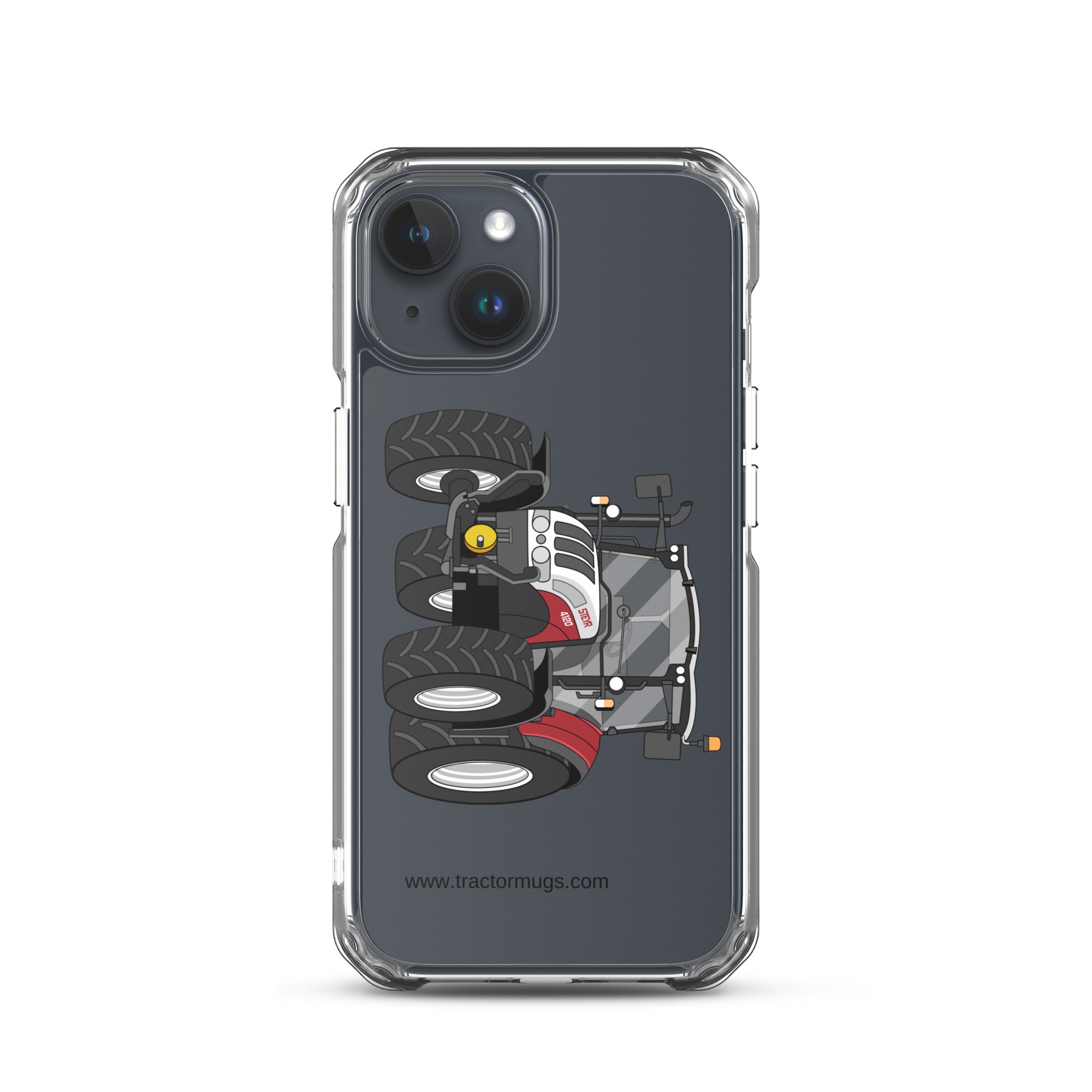 The Tractor Mugs Store iPhone 15 Steyr 4120 Plus | Clear Case for iPhone® Quality Farmers Merch