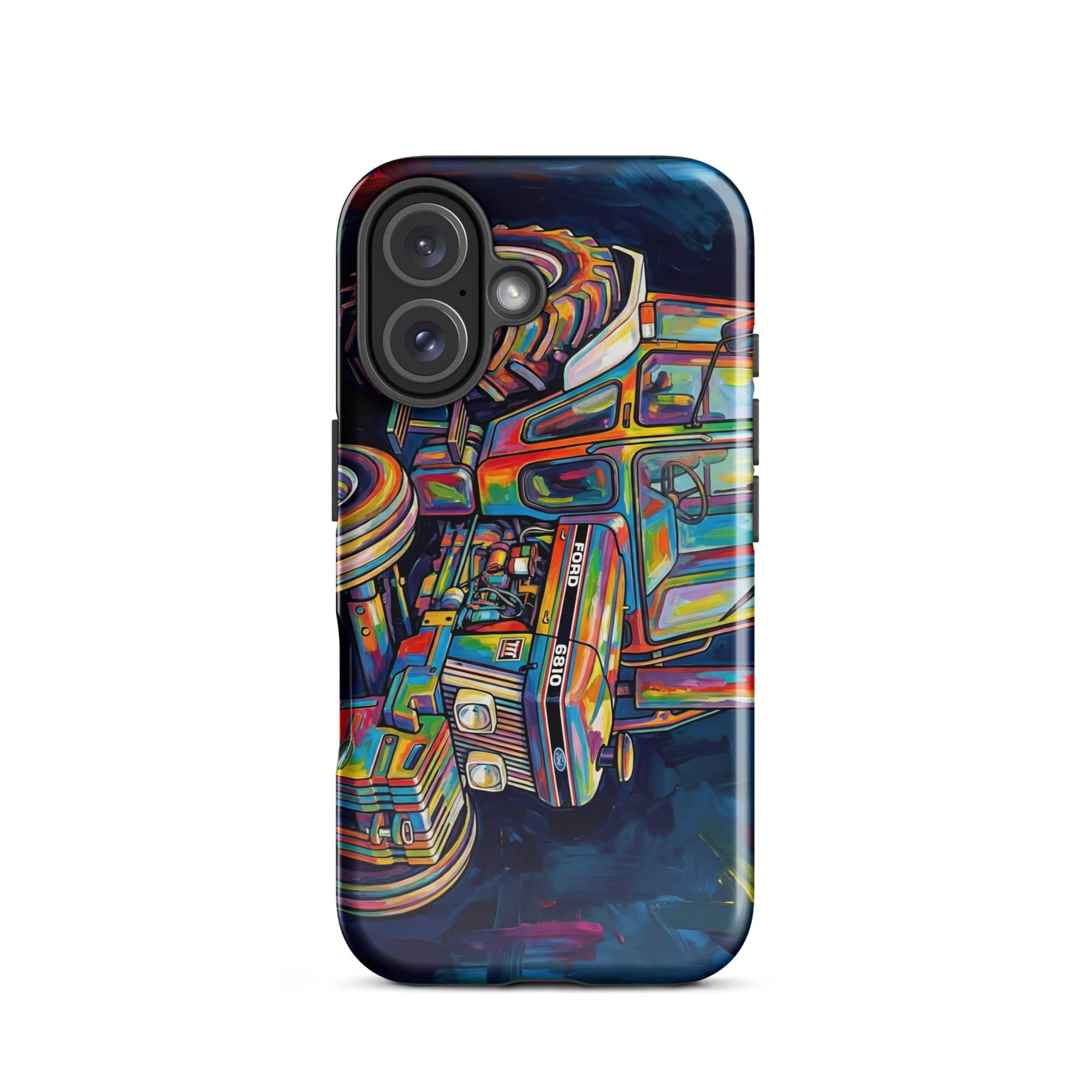 The Tractor Mugs Store iPhone 16 Ford 6810 2WD | Splash Art Tough Case for iPhone® Quality Farmers Merch