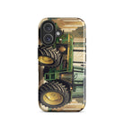 The Tractor Mugs Store iPhone 16 John Deere 3350 | Art Deco Tough Case for iPhone® Quality Farmers Merch