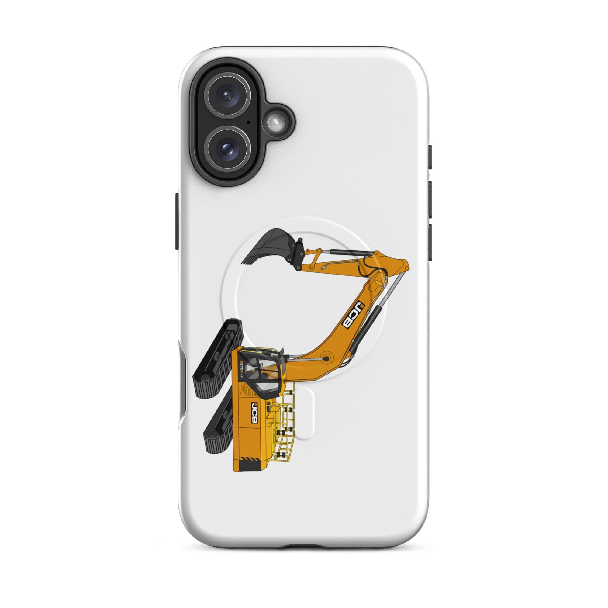 The Tractor Mugs Store iPhone 16 Plus JCB 370 LC | MagSafe® tough case for iPhone® Quality Farmers Merch