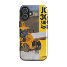 The Tractor Mugs Store iPhone 16 Plus JCB 3CX 4x4x4 Brochure | Tough Case for iPhone® Quality Farmers Merch