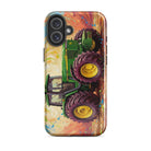 The Tractor Mugs Store iPhone 16 Plus John Deere 4755 Splash Art | Tough Case for iPhone® Quality Farmers Merch