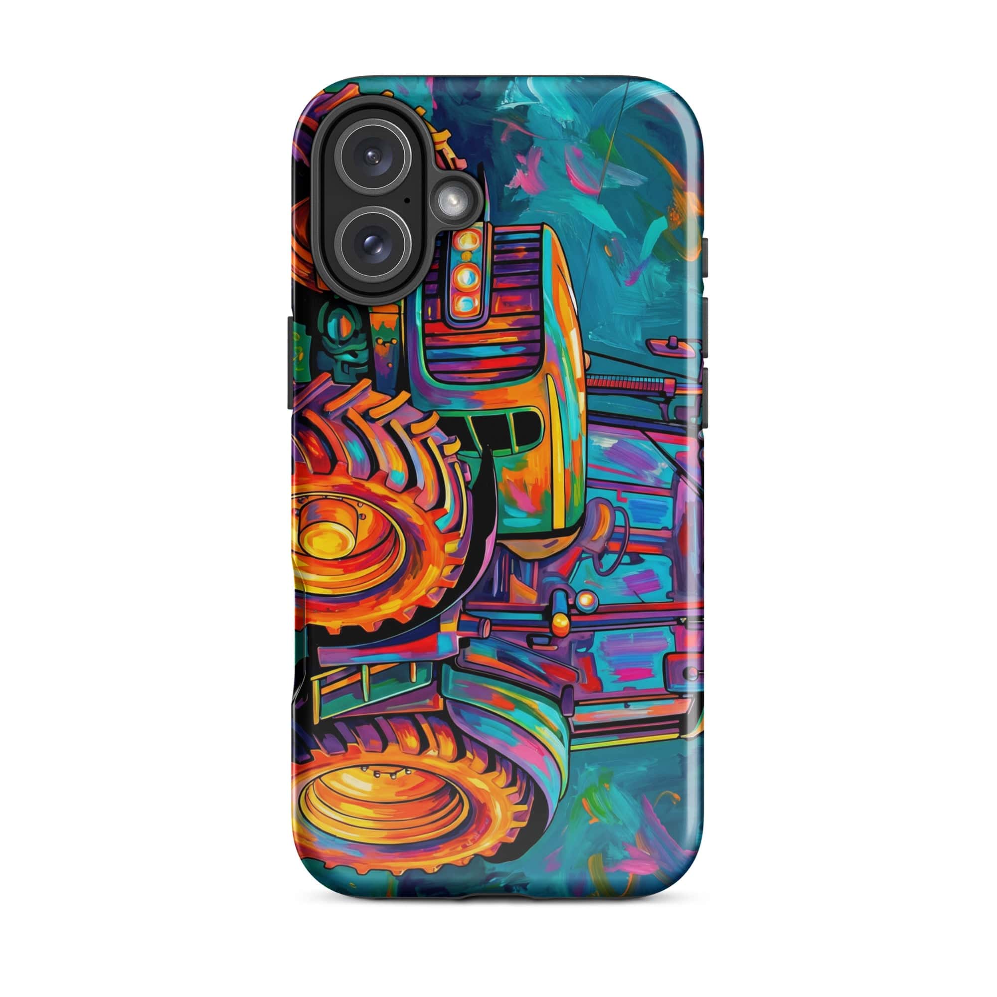 The Tractor Mugs Store iPhone 16 Plus John Deere 6930 | Splash Art Tough Case for iPhone® Quality Farmers Merch