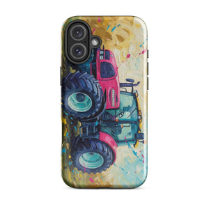 The Tractor Mugs Store iPhone 16 Plus Renault ares 696 rz Splash Art | Tough Case for iPhone® Quality Farmers Merch