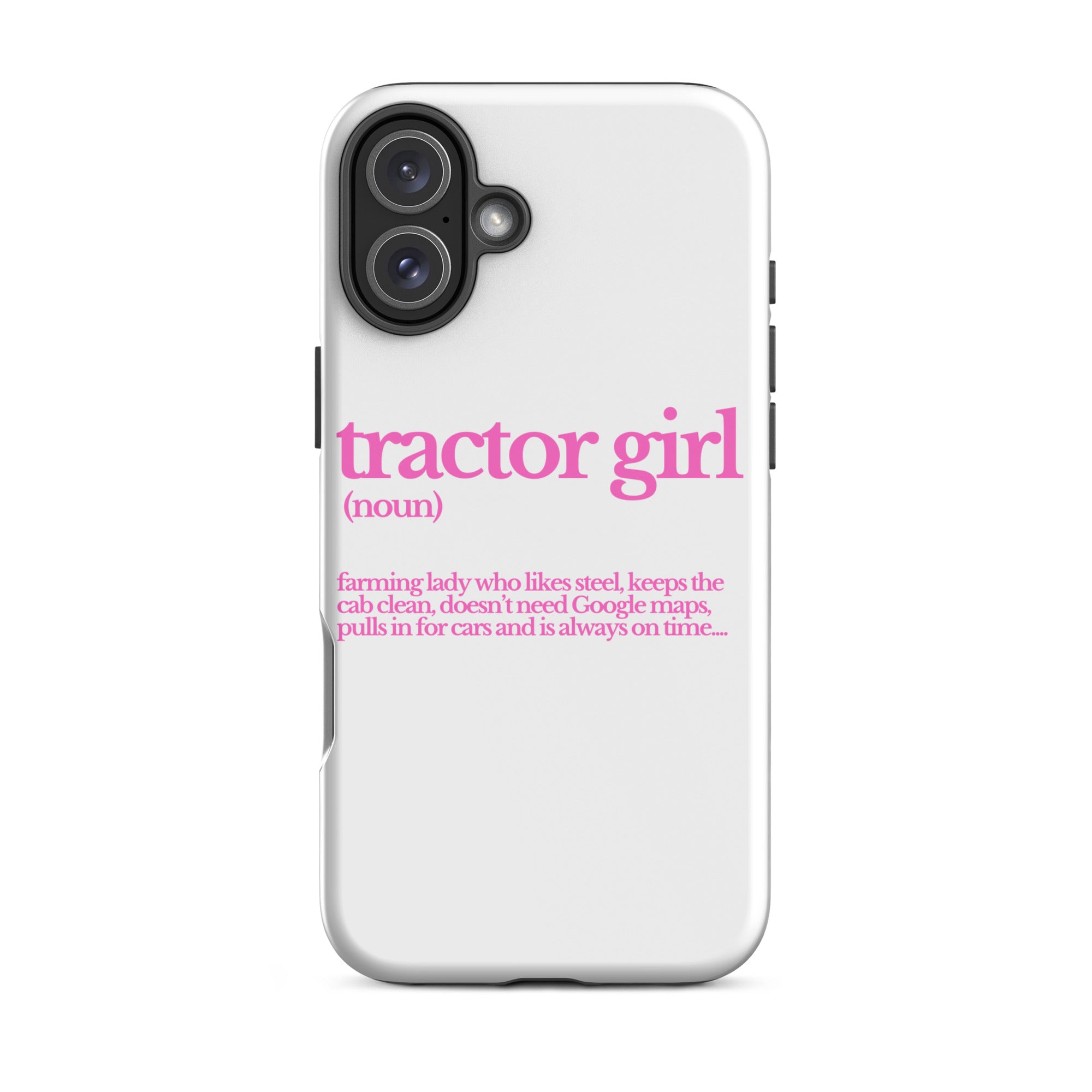 The Tractor Mugs Store iPhone 16 Plus TRACTOR GIRL | Tough Case for iPhone® Quality Farmers Merch