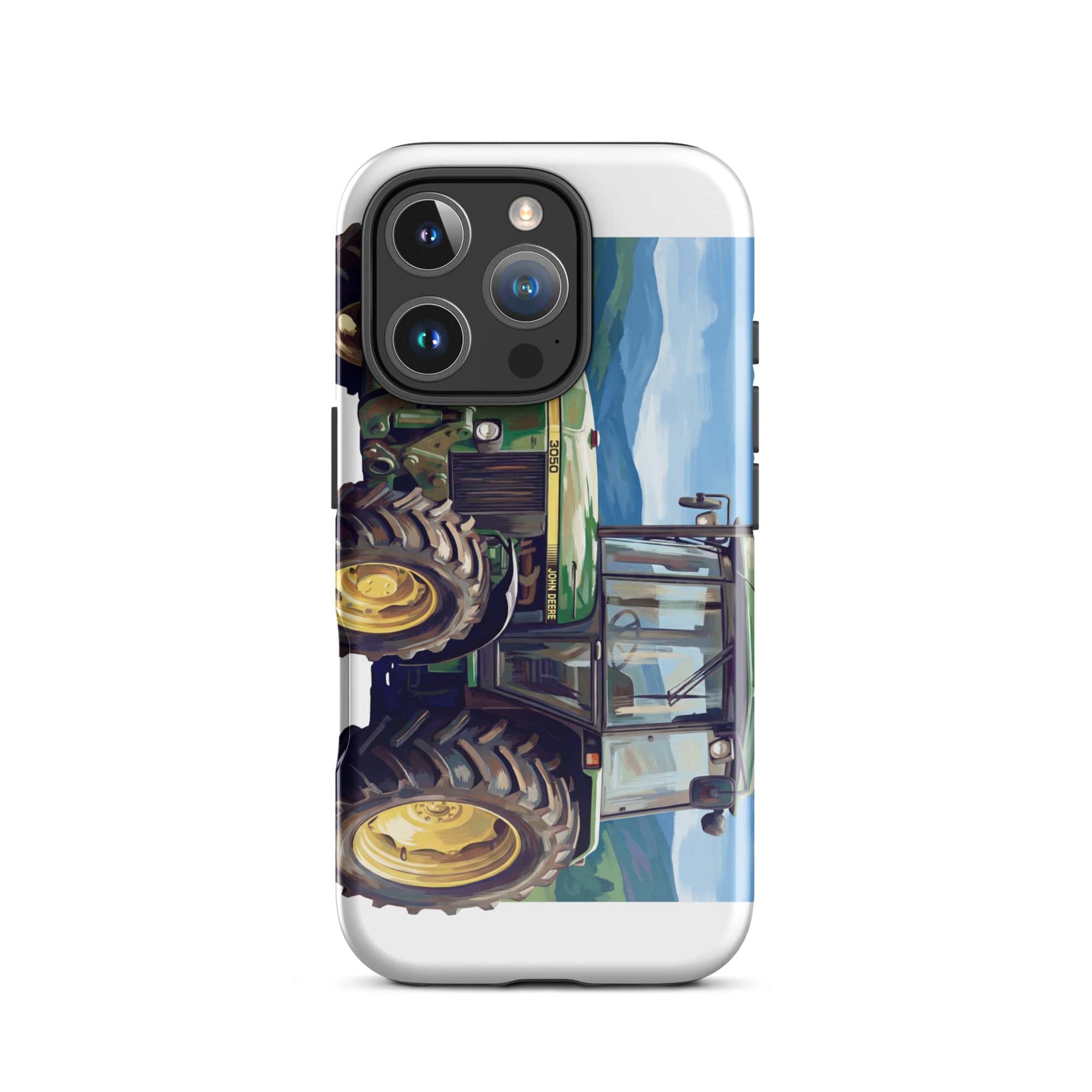 The Tractor Mugs Store iPhone 16 Pro John Deere 3050 | Splash Art Tough Case for iPhone® Quality Farmers Merch