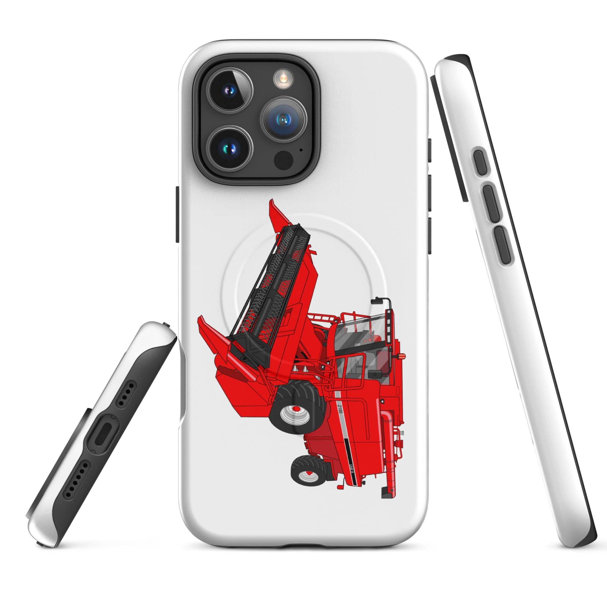 The Tractor Mugs Store iPhone 16 Pro Max Case IH Axial Flow 2188 Harvester | MagSafe® tough case for iPhone® Quality Farmers Merch