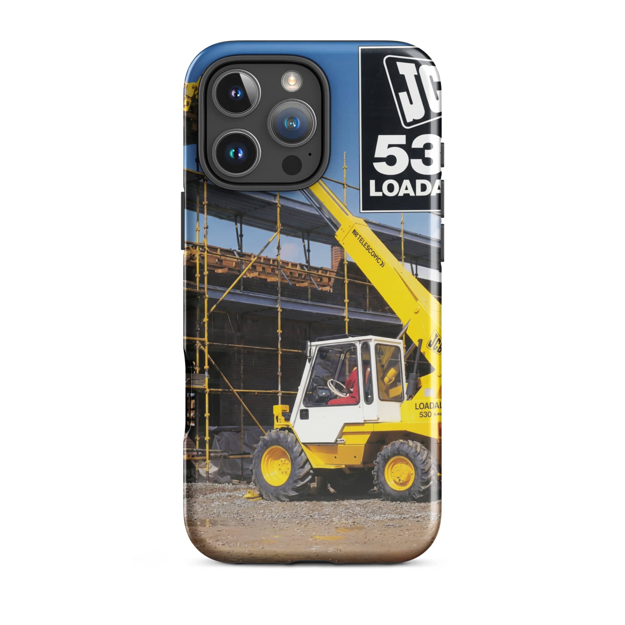 The Tractor Mugs Store iPhone 16 Pro Max JCB Loadall 530 Brochure | Tough Case for iPhone® Quality Farmers Merch