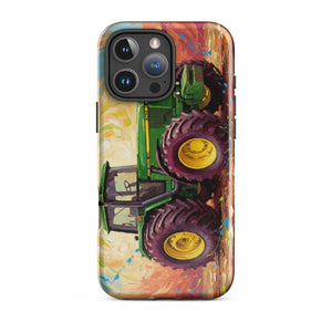 The Tractor Mugs Store iPhone 16 Pro Max John Deere 4755 Splash Art | Tough Case for iPhone® Quality Farmers Merch