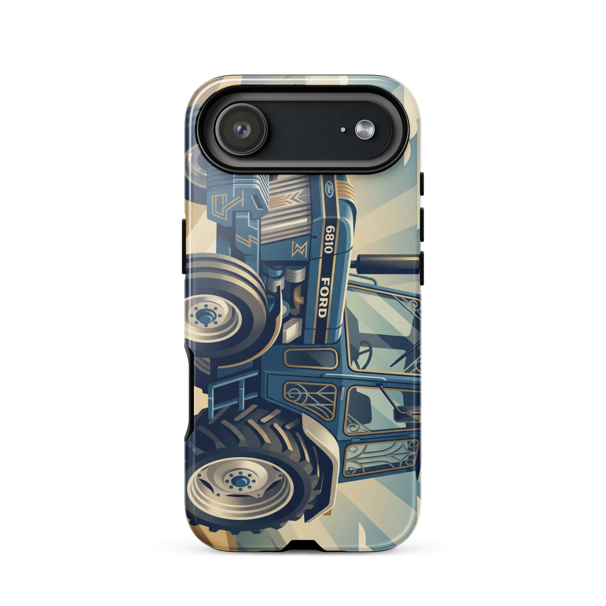 The Tractor Mugs Store iPhone 17 Air Ford 6810 2WD | Art Deco Tough Case for iPhone® Quality Farmers Merch