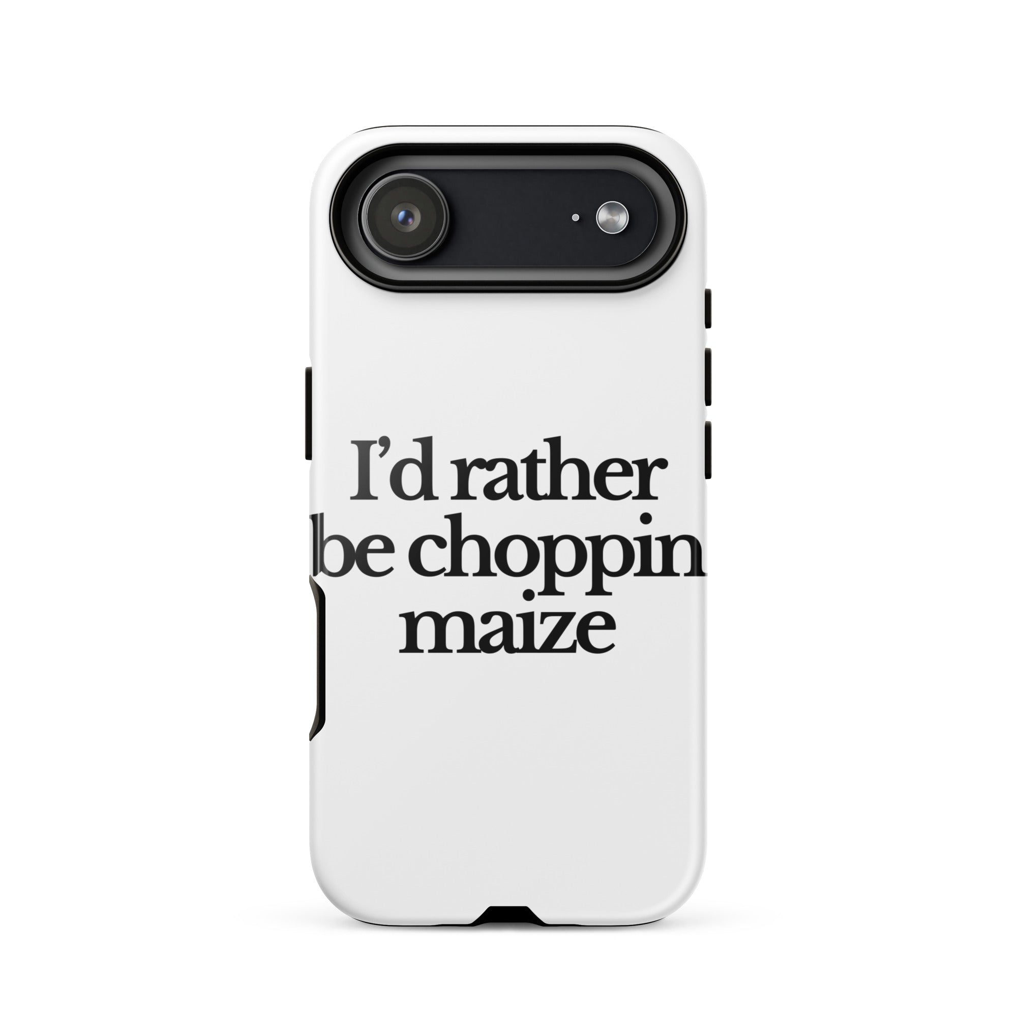 The Tractor Mugs Store iPhone 17 Air I'D RATHER BE CHOPPIN MAIZE | Tough Case for iPhone® Quality Farmers Merch