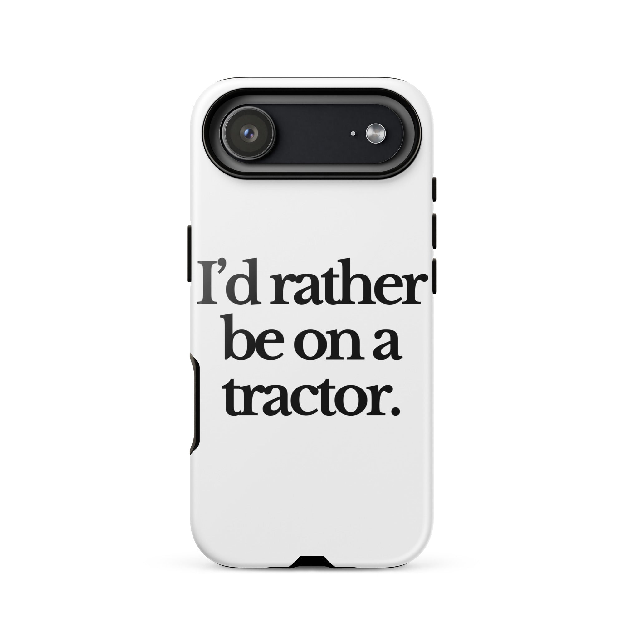 The Tractor Mugs Store iPhone 17 Air I'D RATHER BE ON A TRACTOR | Tough Case for iPhone® Quality Farmers Merch