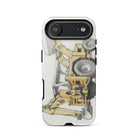 The Tractor Mugs Store iPhone 17 Air JCB 3C II Pencil Sketch | Tough Case for iPhone® Quality Farmers Merch