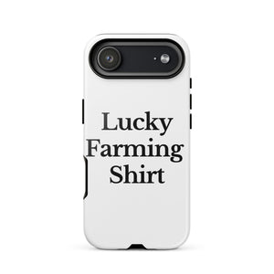 The Tractor Mugs Store iPhone 17 Air LUCKY FARMING SHIRT | Tough Case for iPhone® Quality Farmers Merch