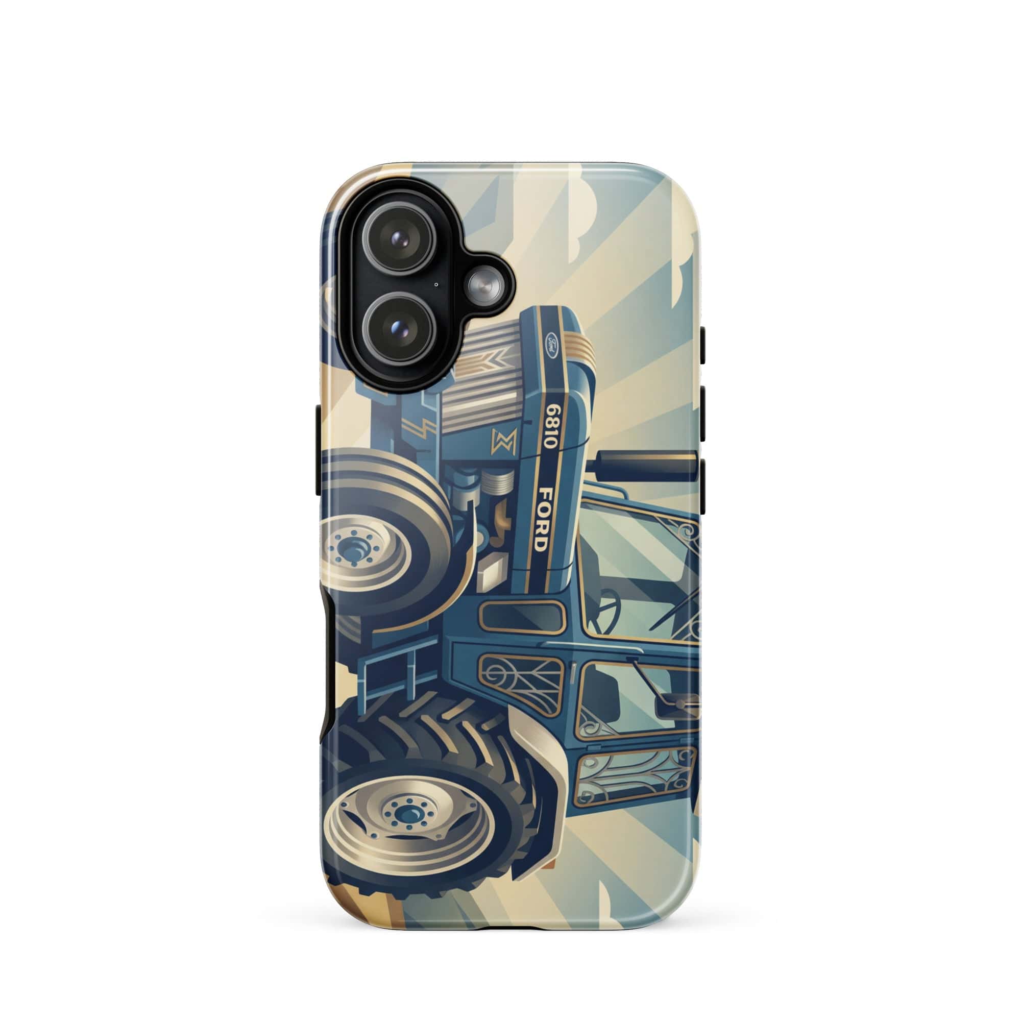 The Tractor Mugs Store iPhone 17 Ford 6810 2WD | Art Deco Tough Case for iPhone® Quality Farmers Merch