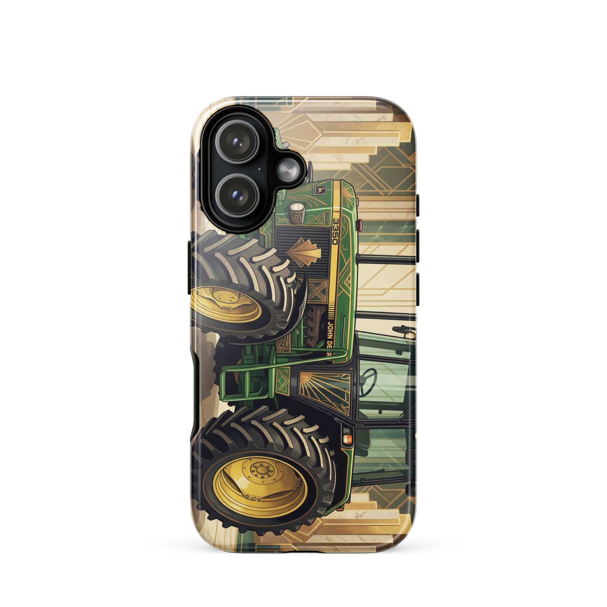 The Tractor Mugs Store iPhone 17 John Deere 3350 | Art Deco Tough Case for iPhone® Quality Farmers Merch