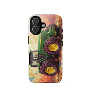 The Tractor Mugs Store iPhone 17 John Deere 4755 Splash Art | Tough Case for iPhone® Quality Farmers Merch