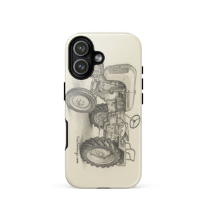 The Tractor Mugs Store iPhone 17 Porsche Diesel A111 Pencil Sketch | Tough Case for iPhone® Quality Farmers Merch