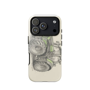 The Tractor Mugs Store iPhone 17 Pro Deutz-Fahr 9340 Pencil Sketch | Tough Case for iPhone® Quality Farmers Merch