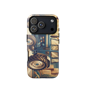 The Tractor Mugs Store iPhone 17 Pro Ford 5000 | Art Deco Tough Case for iPhone® Quality Farmers Merch