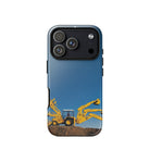 The Tractor Mugs Store iPhone 17 Pro JCB 3CX Sitemaster Advert (1988) | Tough Case for iPhone® Quality Farmers Merch