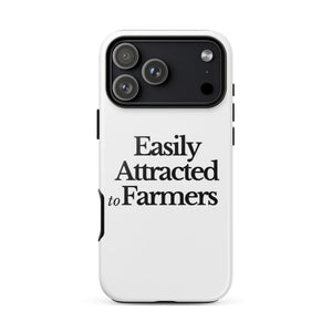The Tractor Mugs Store iPhone 17 Pro Max EASILY ATTRACTED TO FARMERS | Tough Case for iPhone® Quality Farmers Merch