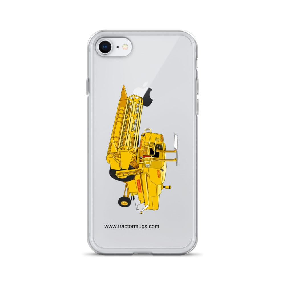 The Tractor Mugs Store iPhone 7/8 Clayson 8060 Combine Harvester | Clear Case for iPhone® Quality Farmers Merch