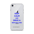 The Tractor Mugs Store iPhone 7/8 Keep Calm New Holland | Clear Case for iPhone® Quality Farmers Merch