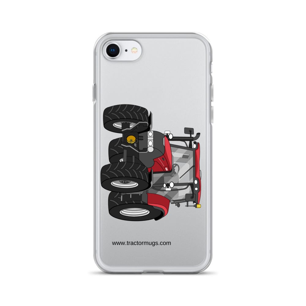 The Tractor Mugs Store iPhone SE Case IH Maxxum 145 | Clear Case for iPhone® Quality Farmers Merch