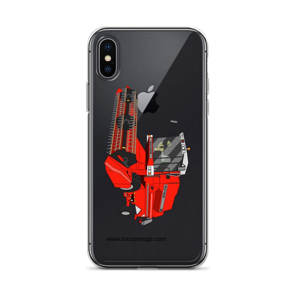 The Tractor Mugs Store iPhone X/XS 1994 Massey Ferguson 32 Combine Harvester | Clear Case for iPhone® Quality Farmers Merch