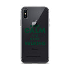 The Tractor Mugs Store iPhone X/XS KEEP CALM and KEEP MILKING | Clear Case for iPhone® Quality Farmers Merch