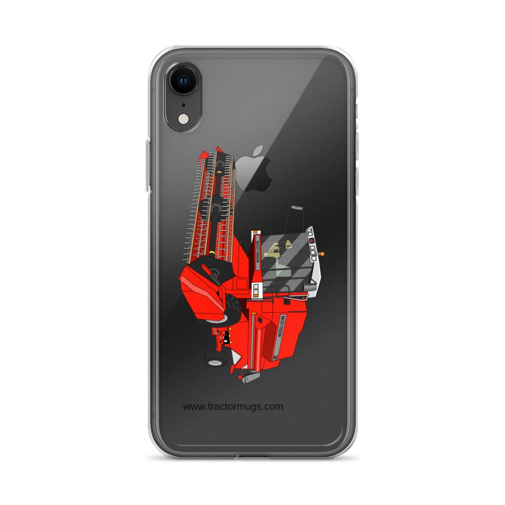 The Tractor Mugs Store iPhone XR 1994 Massey Ferguson 32 Combine Harvester | Clear Case for iPhone® Quality Farmers Merch