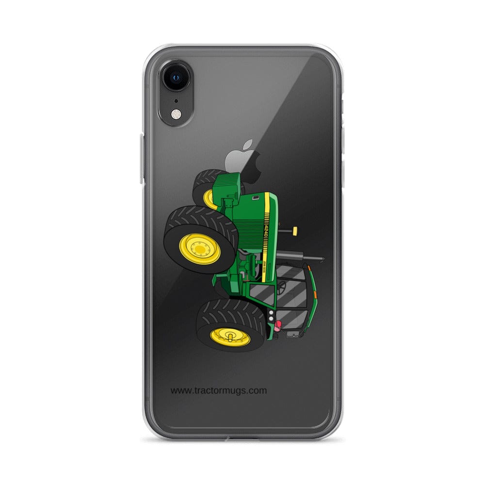 The Tractor Mugs Store iPhone XR John Deere 4240  |  Clear Case for iPhone® Quality Farmers Merch