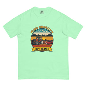 The Tractor Mugs Store Island Reef FIATAGRI F130 PROUD AUSTRALIAN 100% FARMER Outdoor | Unisex Premium T-shirt Quality Farmers Merch