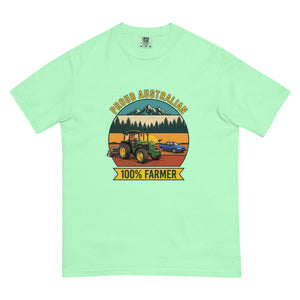 The Tractor Mugs Store Island Reef John Deere 3350 PROUD AUSTRALIAN 100% FARMER Outdoor | Unisex Premium T-shirt Quality Farmers Merch