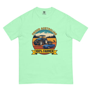 The Tractor Mugs Store Island Reef New Holland TM 135 PROUD AUSTRALIAN 100% FARMER Outdoor | Unisex Premium T-shirt Quality Farmers Merch