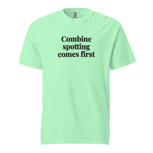 The Tractor Mugs Store Island Reef / S Combine Spotting Comes First | Unisex Premium T-shirt Quality Farmers Merch