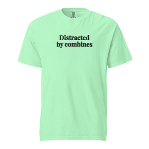 The Tractor Mugs Store Island Reef / S Distracted by Combines | Unisex Premium T-shirt Quality Farmers Merch