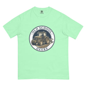 The Tractor Mugs Store Island Reef / S John Deere 7810 OLD SCHOOL DEERE Engraving | Unisex Premium T-shirt Quality Farmers Merch
