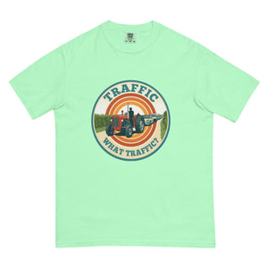 The Tractor Mugs Store Island Reef / S Massey Ferguson 35X TRAFFIC WHAT TRAFFIC? Retro | Unisex Premium T-shirt Quality Farmers Merch