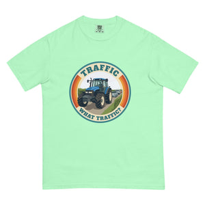 The Tractor Mugs Store Island Reef / S New Holland TM 135 TRAFFIC WHAT TRAFFIC? Retro | Unisex Premium T-shirt Quality Farmers Merch