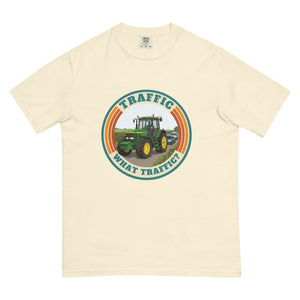 The Tractor Mugs Store Ivory / S John Deere 7810 TRAFFIC WHAT TRAFFIC? Retro | Unisex Premium T-shirt Quality Farmers Merch